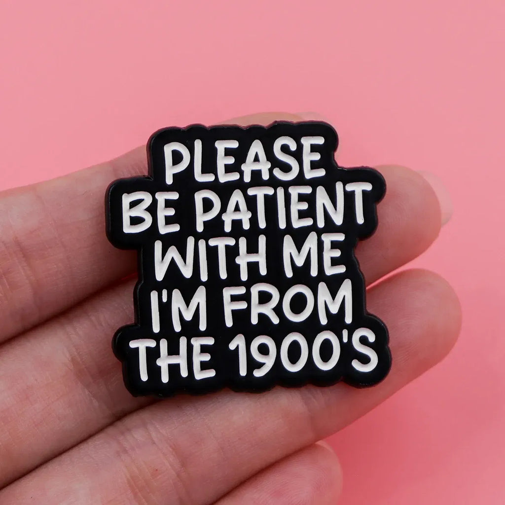 Metal color: Imitation Rhodium Plated, Main Stone Color: MULTI - Quotes Enamel Pins Cartoon Women's Brooches Men Lapel Pins Letters Badge on Backpack Costume Accessories Phrase Jewelry Gifts