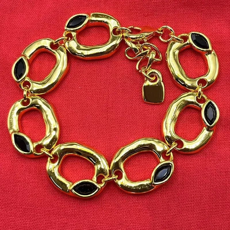 Metal Color: cobalt violet - gift of New Hot Spanish jewelry lightweight luxury jewelry bracelet ladies party exquisite accessories high-quality gifts