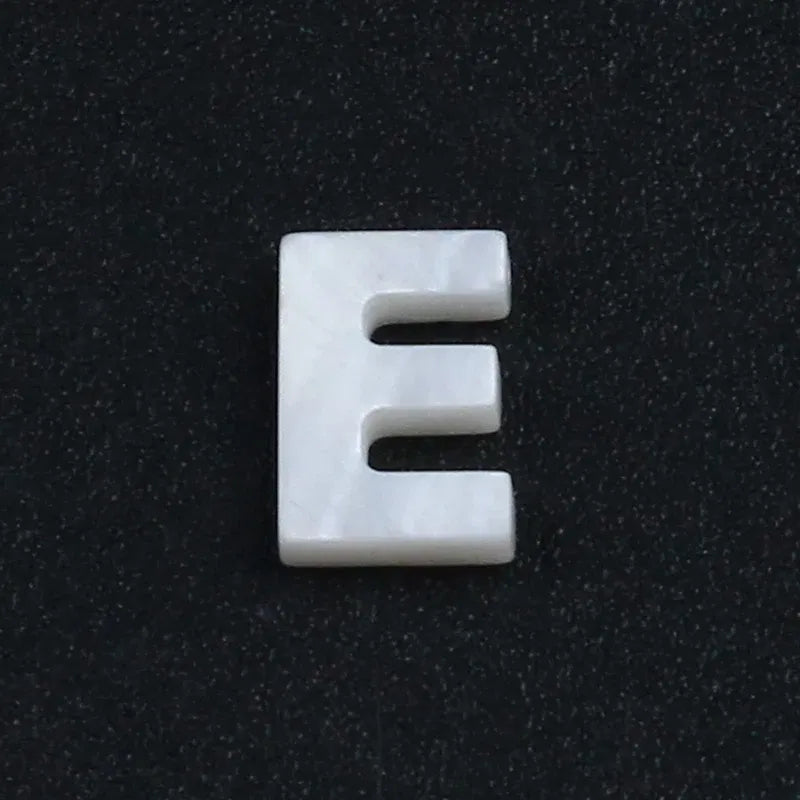 Color: GRAY - Trend DIY Handmade Vertical Capital Letter Pendant Beads Jewelry Making Accessories Necklace Bracelet Letras Materiales