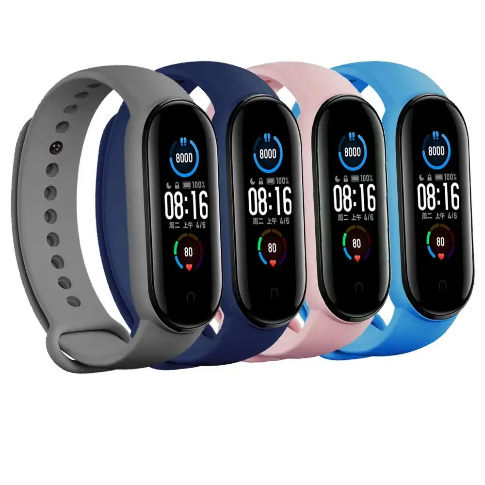 Band Color: Beige, Band Width: 22mm, Ships From: CHINA - Silicone Watch Strap For Xiaomi Mi Band 7 6 5 4 3 Wristband Bracelet Wrist Straps MiBand 3/4 band5 band6 Smartwatch Accessories