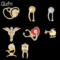 Metal color: silver, Ships From: CHINA - Medical Pins Icons Medical Helicopter Intestine Tissue Blood Capillary Biology Chemistry Brooches Nursing Accessories And Gifts