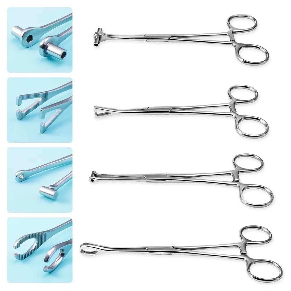 Metal color: Pure Gold Color - Surgical Steel Pliers Body Piercing Tool Forceps Needle Pipe Clamp Tweezers Open Close CBR Ring Plier Ear Belly Nose Pierc Tools