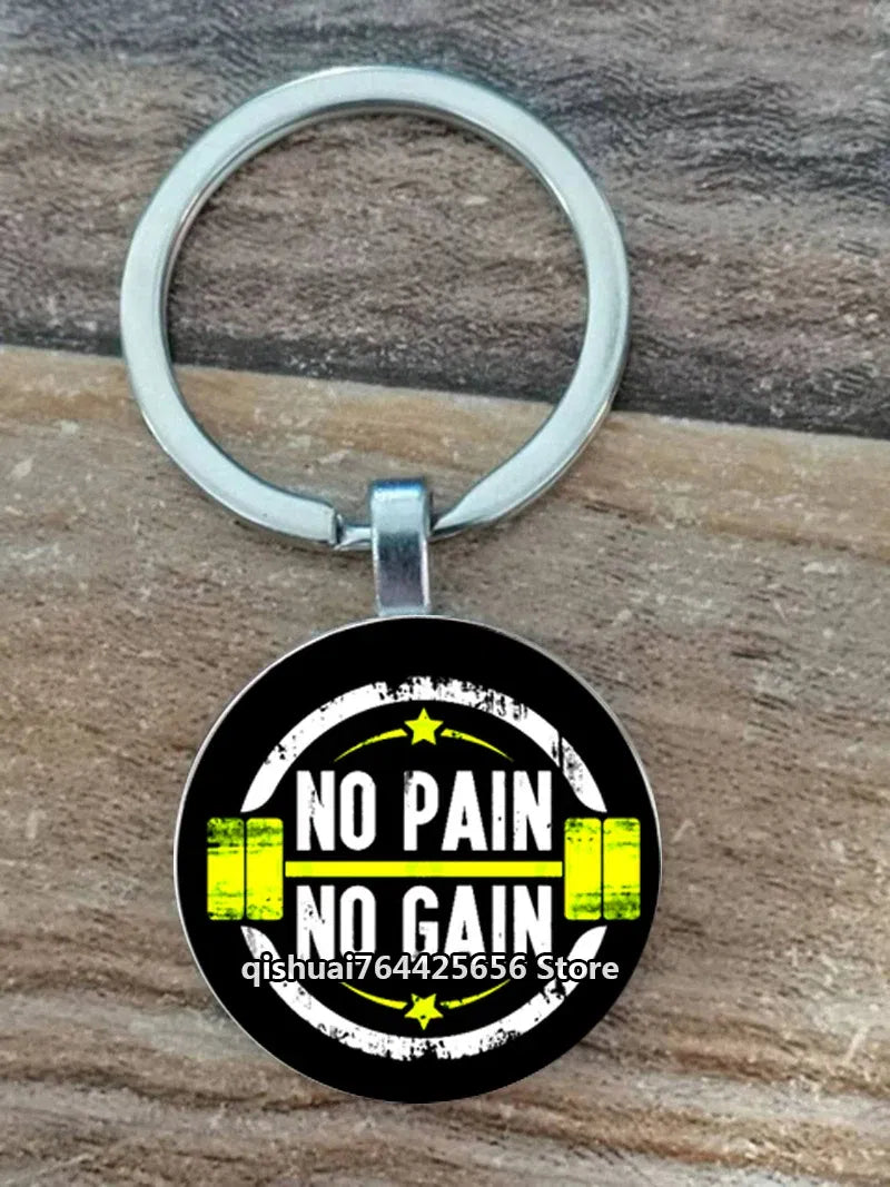Color: Red - Gym Keyring Keychain Suitable For Bodybuilding Athletes Heavy Men Boys Bodybuilding Sports Unisex Men Tactical Rock Keyring Keyc
