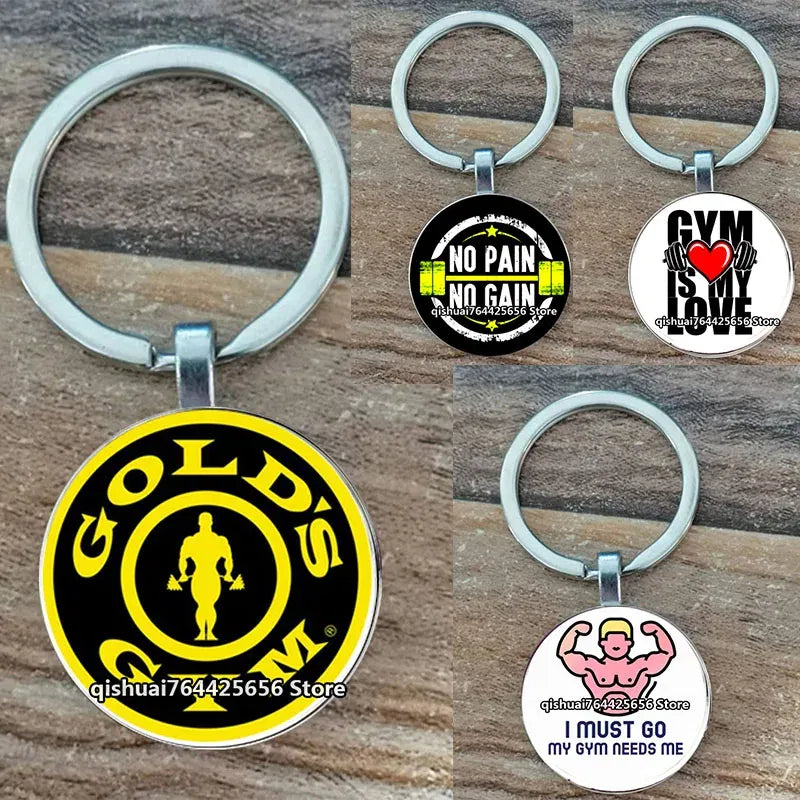 Color: Red - Gym Keyring Keychain Suitable For Bodybuilding Athletes Heavy Men Boys Bodybuilding Sports Unisex Men Tactical Rock Keyring Keyc