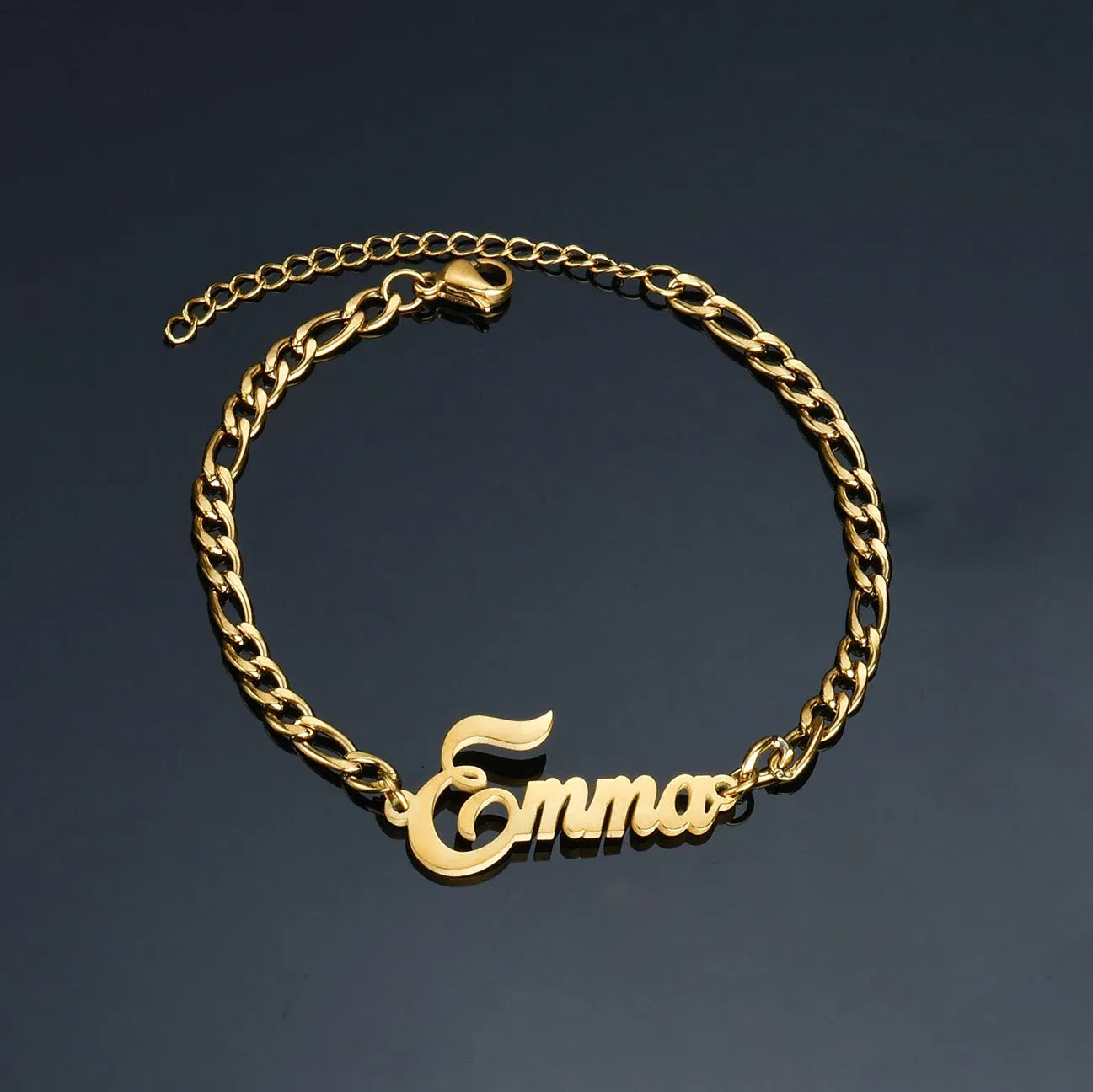 Metal Color: PURPLE, Length: 16cm, Main Stone Color: Gold - Atoztide Personalized Custom Name Bracelet for Women Men Stainless Steel 10mm Cuban Chain Nameplate Handmade Bangle Jewelry Gift