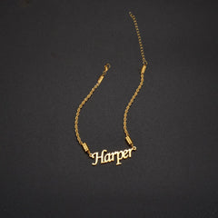 Metal Color: Titanium Plated, Length: 18.5cm, Main Stone Color: Orange - Atoztide Personalized Custom Name Bracelet for Women Men Stainless Steel 10mm Cuban Chain Nameplate Handmade Bangle Jewelry Gift