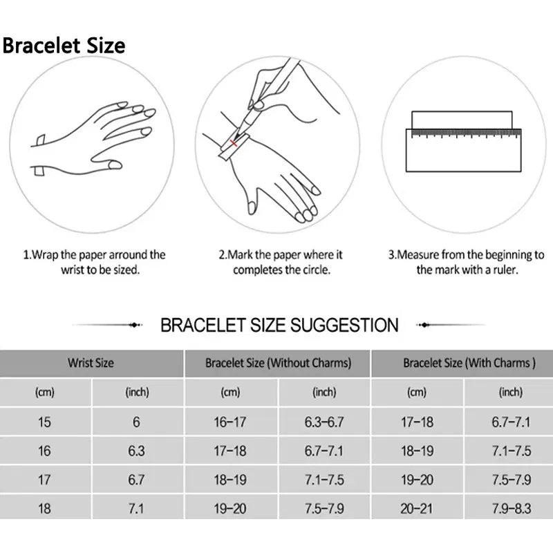 Gem Color: Rose Gold, Length: 19cm - Original 925 Sterling Silver Bracelet Star Heart Clasp Snake Chain Rose Gold DIY Beads Charms Bracelets For Women Luxury Jewelry