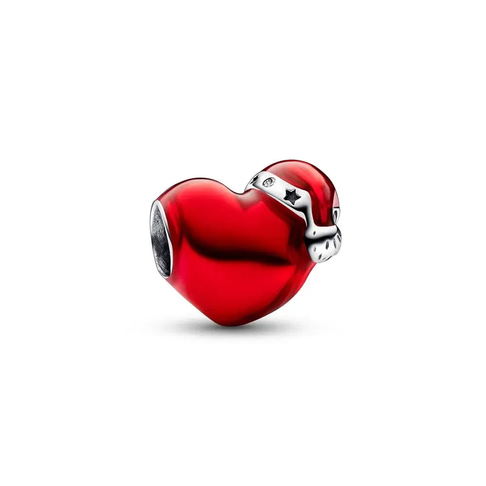 Gem Color: Ochre - Pure Silver 925 Christmas Charm Fit DIY Pandora Bracelet Christmas Gift