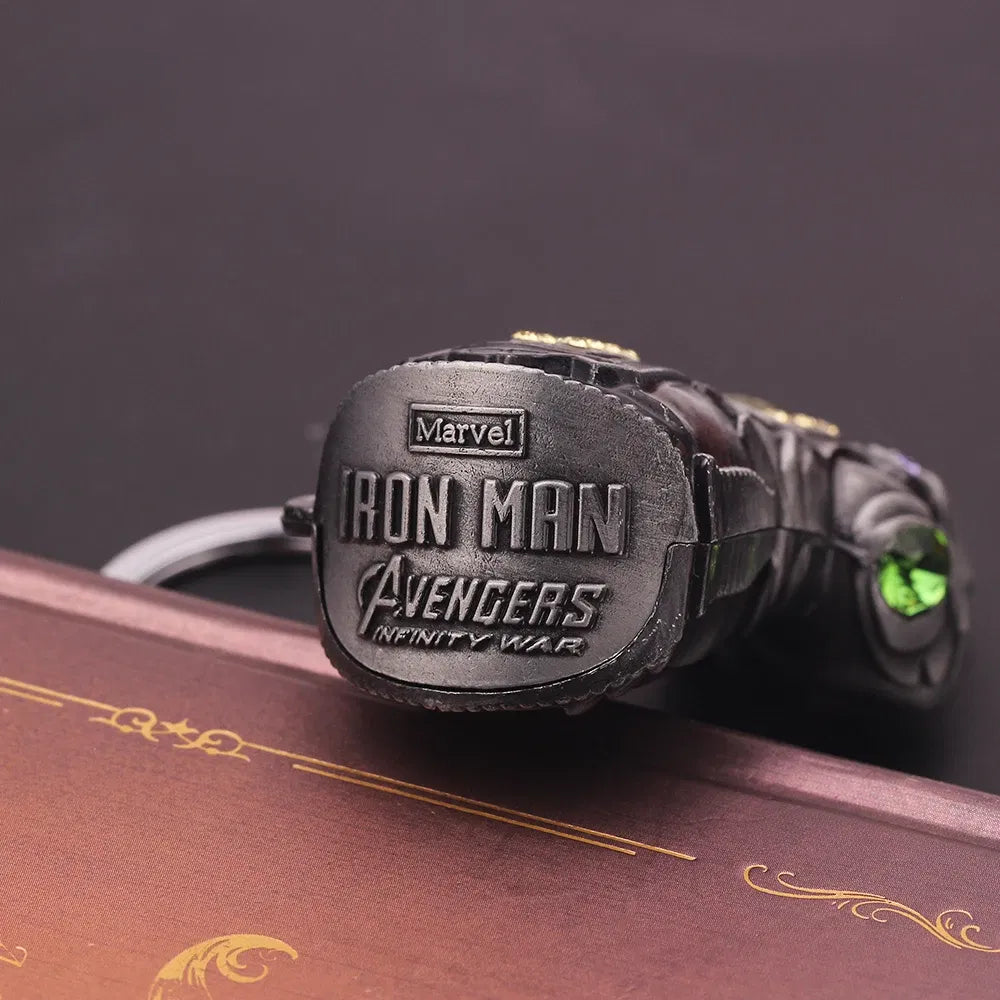 Color: PURPLE, Ships From: CHINA - Avengers Thanos Infinity Gauntlet Keychain Disney Superhero Iron Man Infinity Gloves Keyrings Car Pendant Key Holder Accessories