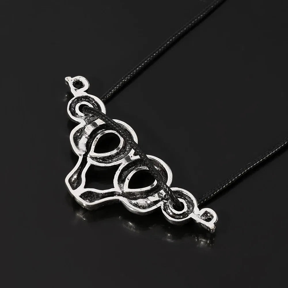 Gothic Vintage Trendy Witch Snake Choker Double Snake Pendent Necklace Fashion Jewelry Accessories Party Gift for Women Men