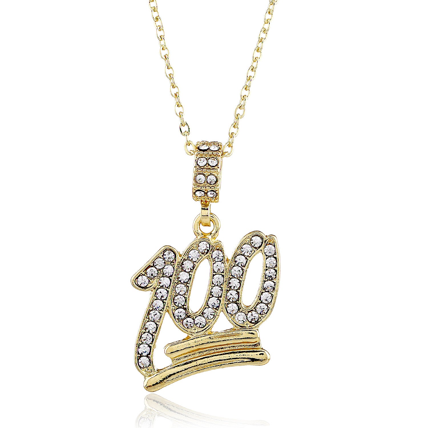 Punk Hip Hop Letter Full Rhinestone Pendant - style: C
