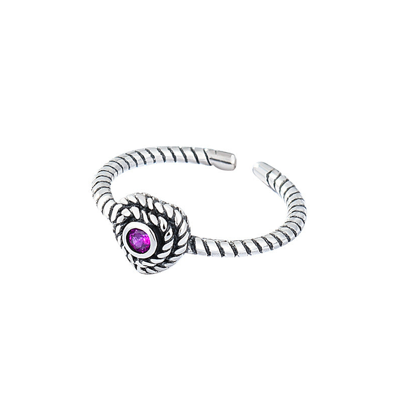 Ins Simple Wind Twist Twist Ring Jewelry