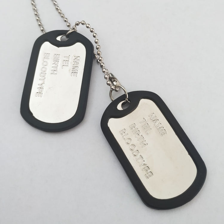 Necklace Stainless Steel Dog Tag Titanium Steel