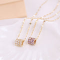 Rose Gold Titanium Steel Necklace Simple Temperament Clavicle Chain