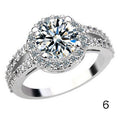 Female Eight Hearts Arrows Zircon Ring